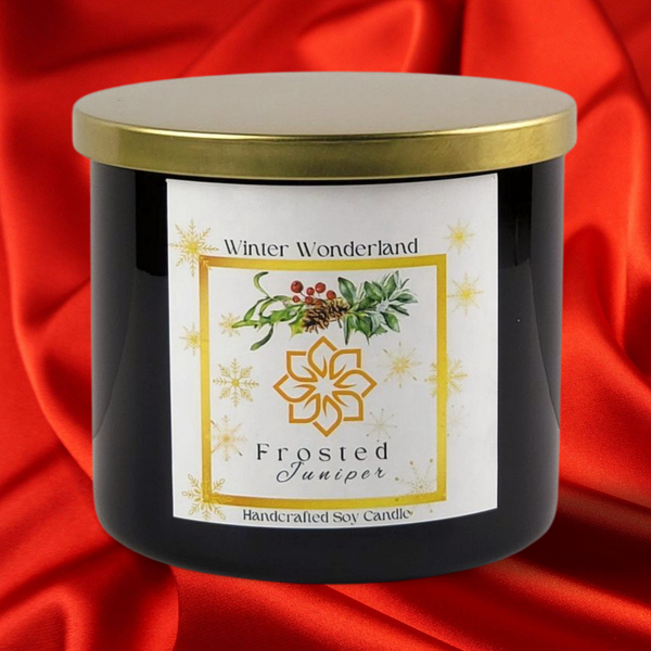 Frosted Juniper Triple Wick Soy Candle