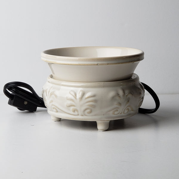 CERAMIC 2-IN ONE WARMER AND DISH