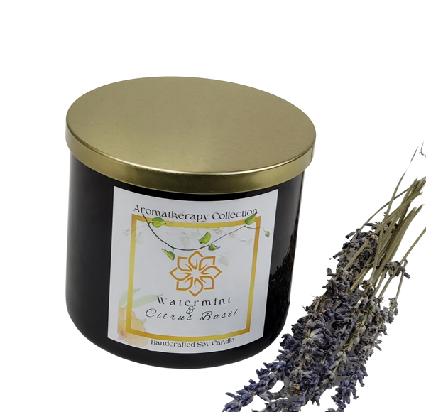 Watermint and Citrus Basil Triple Wick Soy Candle