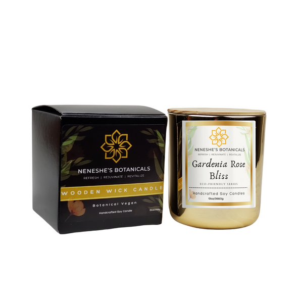 Gardenia Rose Bliss Soy Candle